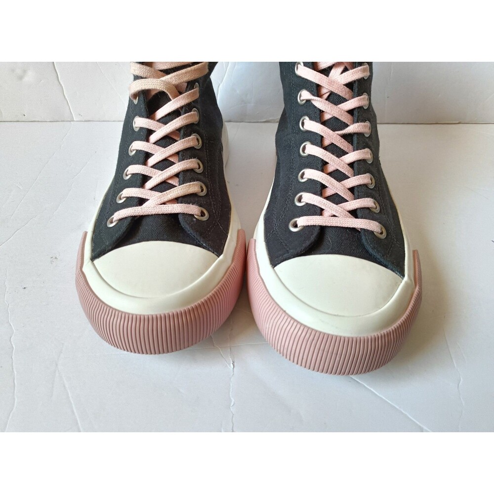 PF Flyers All American Shoes Women’s 8.5 Men's 7 High Top Shoes Black - Picture 4 of 10